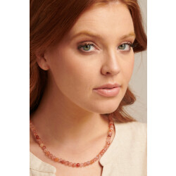Smashed Lemon 64023 tangerine quartz kralenketting