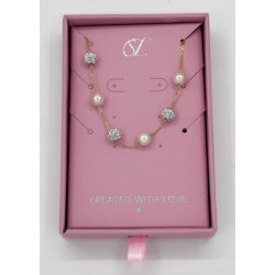 Smashed Lemon 62049 zilveren armband met goudvergulding en zirkoon