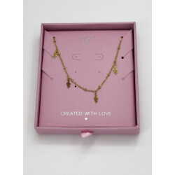 Smashed Lemon 64045 fijne gouden roestvrijstalen ketting met