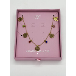 Smashed Lemon 64050 fijne gouden roestvrijstalen ketting met