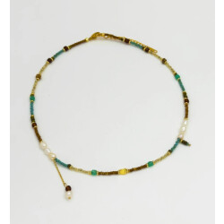Smashed Lemon 64059 multikleur kwartsen kralen ketting