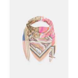 Mucho Gusto Zijden sjaal cannes roze logomania