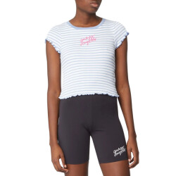 Guess Wit gestreept t-shirt met logo