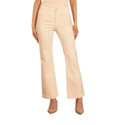 Guess Beige broek met wijde pijpen
