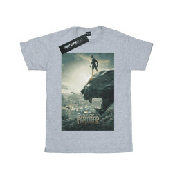 Li-cense Marvel meisjes black panther poster katoenen t-shirt