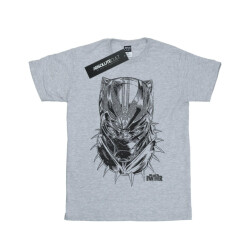 Li-cense Marvel meisjes black panther spray headshot katoenen t-shirt