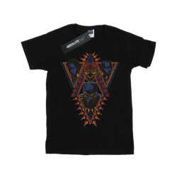 Li-cense Marvel meisjes black panther tribal hoofden katoenen t-shirt
