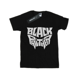 Li-cense Marvel meisjes black panther woordembleem katoenen t-shirt
