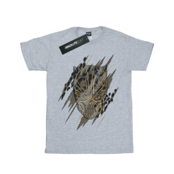 Li-cense Marvel meisjes black panther gouden hoofd katoenen t-shirt