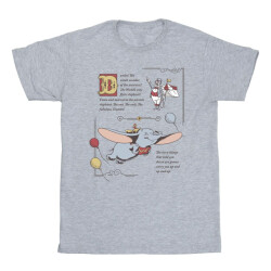 Li-cense Disney katoenen t-shirt voor meisjes dumbo story book page