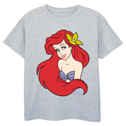 Li-cense Disney meisjes de kleine zeemeermin close up katoenen t-shirt