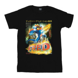 Li-cense Disney meisjes big hero 6 fred anime poster katoenen t-shirt