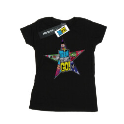 Li-cense Dc comics dames teen titans go star logo katoenen t-shirt