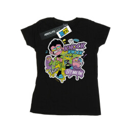 Li-cense Dc comics dames teen titans go knock knock katoenen t-shirt