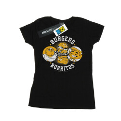 Li-cense Dc comics dames teen titans go burgers vs burritos katoenen t-shirt