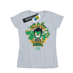 Li-cense Dc comics dames teen titans go crazy for pizza katoenen t-shirt