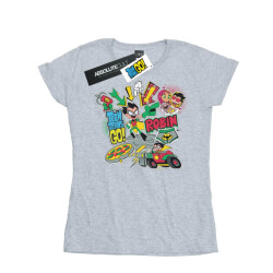 Li-cense Dc comics dames teen titans go robin montage katoenen t-shirt