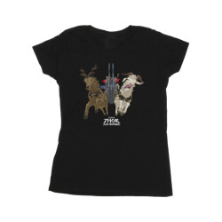 Li-cense Marvel dames thor liefde en donder vikingschip katoenen t-shirt