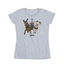 Li-cense Marvel dames thor liefde en donder vikingschip katoenen t-shirt