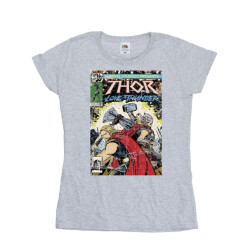 Li-cense Marvel dames thor liefde en donder vintage poster katoenen t-shirt