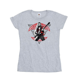 Li-cense Marvel dames thor liefde en donder solo gitaar katoenen t-shirt