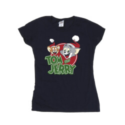 Li-cense Tom and jerry dames kerstmuts logo katoenen t-shirt