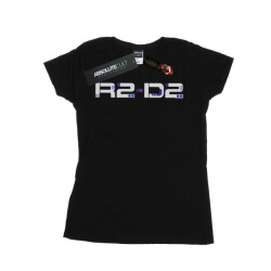 Li-cense Star wars dames the rise of skywalker r2-d2 tekst logo katoenen t-shirt