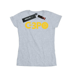 Li-cense Star wars dames the rise of skywalker c-3po tekst logo katoenen t-shirt