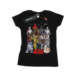 Li-cense Star wars dames the rise of skywalker karakter collage katoenen t-shirt