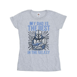 Li-cense Star wars dames mandalorian beste vader katoenen t-shirt