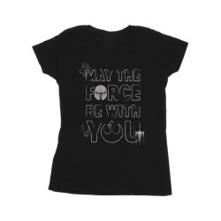 Li-cense Star wars dames the mandalorian may the force mando katoenen t-shirt