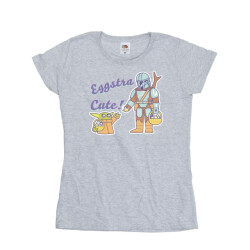 Li-cense Star wars dames the mandalorian eggstra schattig grogu katoenen t-shirt