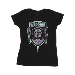 Li-cense Star wars dames the mandalorian fierce warrior patch katoenen t-shirt