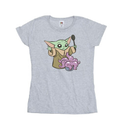 Li-cense Star wars dames the mandalorian spooky kook katoenen t-shirt