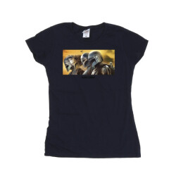 Li-cense Star wars dames the mandalorian geschilderd groep katoenen t-shirt
