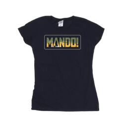 Li-cense Star wars dames the mandalorian mando cutout katoenen t-shirt