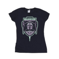 Li-cense Star wars dames the mandalorian fierce warrior patch katoenen t-shirt