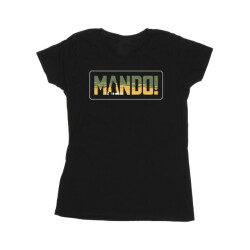 Li-cense Star wars dames the mandalorian mando cutout katoenen t-shirt