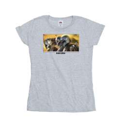 Li-cense Star wars dames the mandalorian geschilderd groep katoenen t-shirt