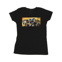 Li-cense Star wars dames the mandalorian geschilderd groep katoenen t-shirt
