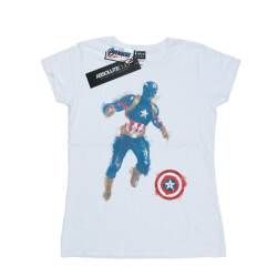 Li-cense Marvel dames avengers endgame geschilderd captain america katoenen t-shirt