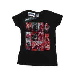 Li-cense Marvel dames avengers endgame geborsteld panelen katoenen t-shirt