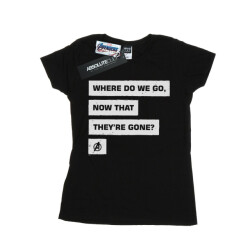 Li-cense Marvel dames avengers endgame where do we go katoenen t-shirt