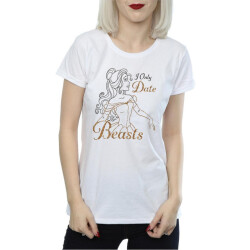 Li-cense Beauty and the beast dames i only date beasts belle katoenen t-shirt