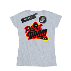 Li-cense Ready player one dames planet doom logo katoenen t-shirt