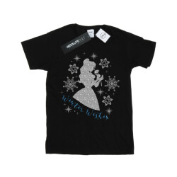 Li-cense Disney princess meisjes belle winter silhouet katoenen t-shirt