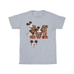 Li-cense Disney meisjes mickey mouse m gezichten katoenen t-shirt