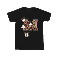 Li-cense Disney meisjes mickey mouse m gezichten katoenen t-shirt
