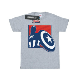 Li-cense Marvel meisjes avengers captain america outline katoenen t-shirt