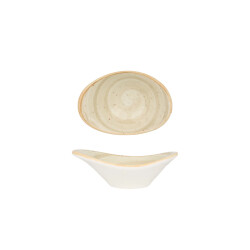 Bonna Serveerschaal aura terrain porselein 10 cm (45cc) set van 2
